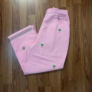 Pink Palm Tree Pants